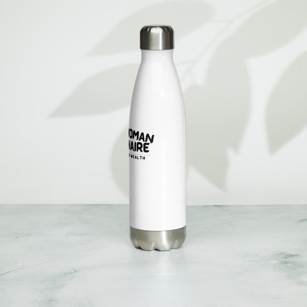 Black Woman Millionaire 17 oz Stainless Steel Water Bottle