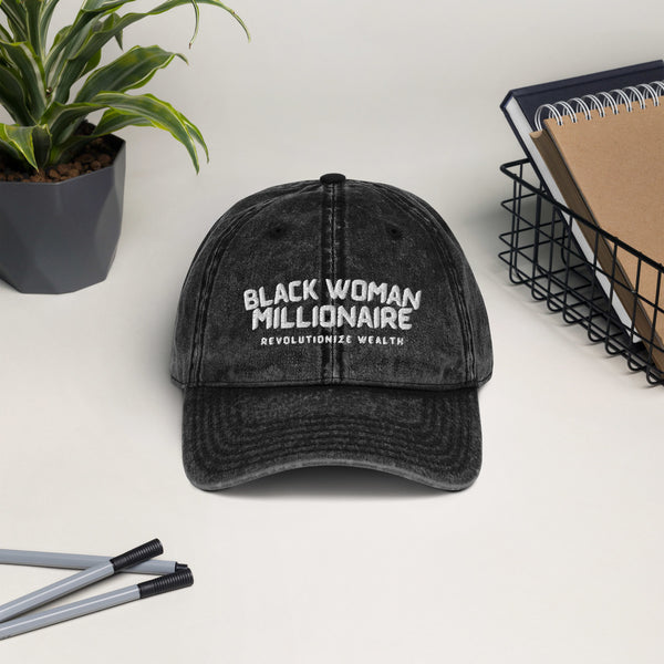 Black Woman Millionaire Vintage Cap